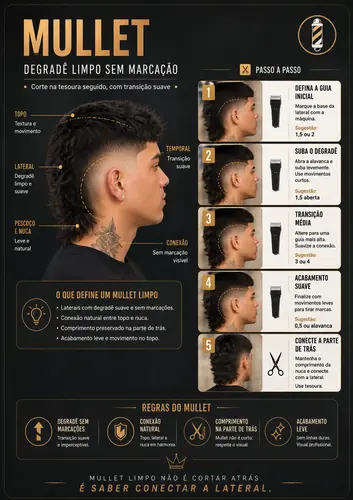 Mullet — passo a passo